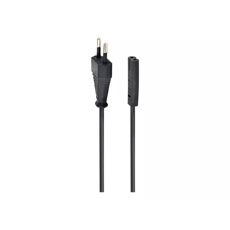 GEMBIRD Cablexpert PC-184-VDE napájací kábel, C7, VDE testovaný, čierny, 1,8 m