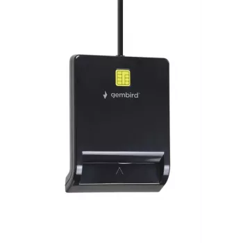 Gembird FD2-SCR univerzálna USB čítačka čipových kariet, čierna