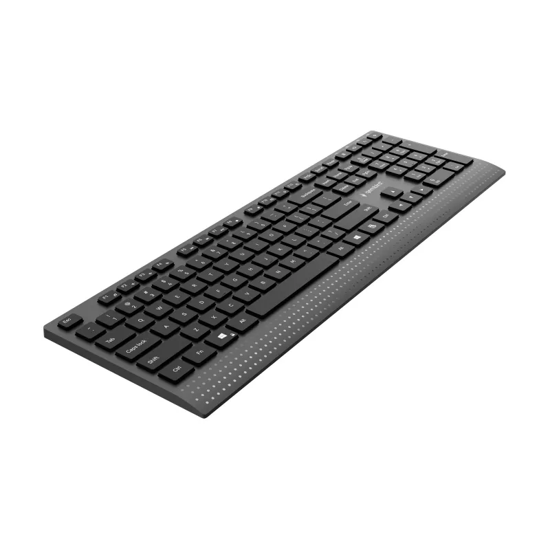 Gembird KB-MCH-06 slim káblová multimediálna klávesnica s Type-C adaptérom, US rozloženie, čierna