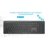 Gembird KB-WPS-03 Dual-Mode Pro-Business Slim bezdrôtová klávesnica, 2.4G + Bluetooth, US rozloženie, čierna