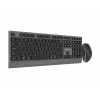 Gembird KBS-WPS-02-CYRL dvojrežimová tenká bezdrôtová súprava klávesnice a myši, 2,4 GHz + Bluetooth, ruské cyrilské rozloženie, čierna