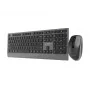 Gembird KBS-WPS-02 tenká bezdrôtová súprava klávesnice a myši s dvojitým režimom, 2,4 GHz + Bluetooth, rozloženie US, čierna