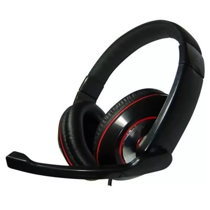 Gembird MHS-001 stereo headset s reguláciou hlasitosti, káblový, cez uši, čierny