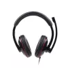 Gembird MHS-001 stereo headset s reguláciou hlasitosti, káblový, cez uši, čierny