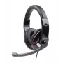 Gembird MHS-001 stereo headset s reguláciou hlasitosti, káblový, cez uši, čierny