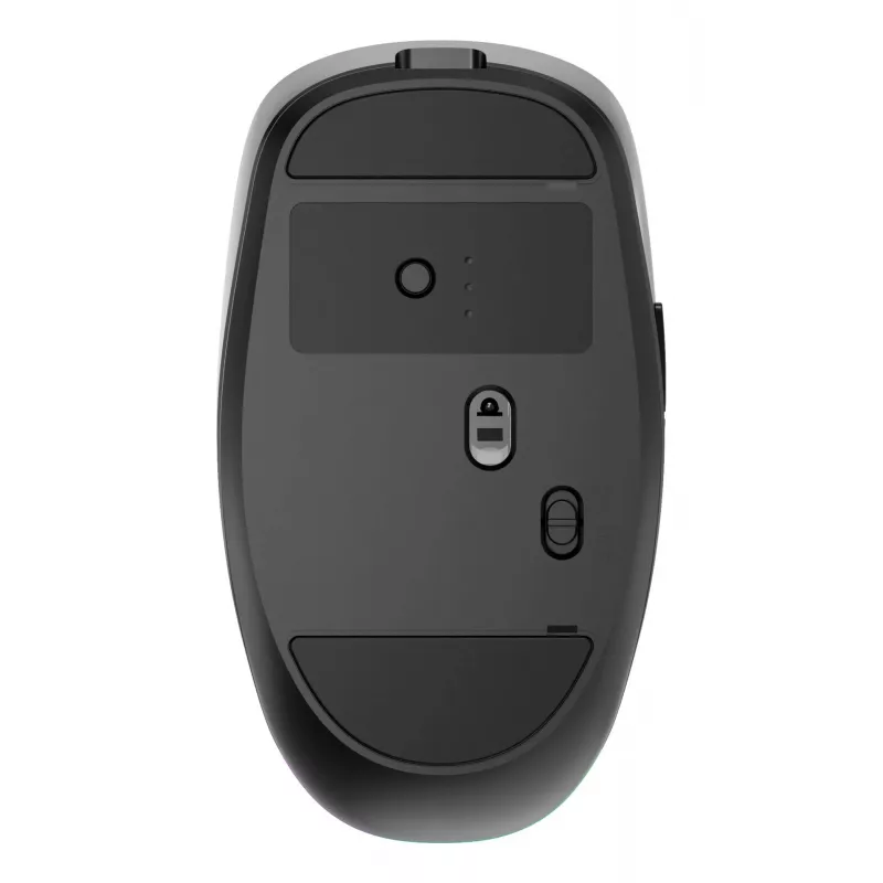 Gembird MUSW2-6B-01 dual-mode bezdrôtová myš, 2,4 GHz + Bluetooth 5.0, 1600 DPI, 6 tlačidiel, čierna
