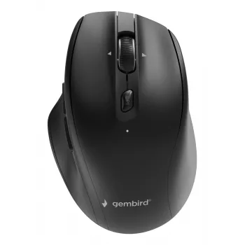 Gembird MUSW2-6B-02 dual-mode bezdrôtová myš (2.4G + BT), 2400 DPI, 6 tlačidiel, čierna