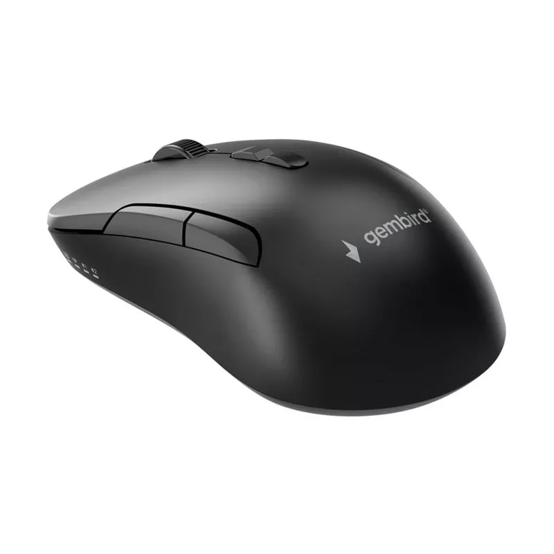 Gembird MUSW2-7B-01 Dual-Mode bezdrôtová myš (2.4G + Bluetooth), 1600 DPI, 7 tlačidiel, čierna