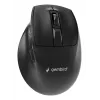 Gembird MUSW3-9B-01 trojrežimová bezdrôtová ergonomická myš (2,4 GHz + Bluetooth + USB-C), 2400 DPI, 9 tlačidiel, čierna