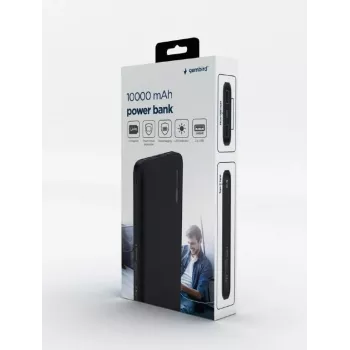 Gembird PB10-01 Powerbank 10000 mAh čierna