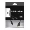 Gembird USB 2.0 kábel Micro-USB AM-MBM5P 0,3m čierny