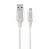 GEMBIRD USB 2.0 na Micro-USB kábel 1 m čierny/biely