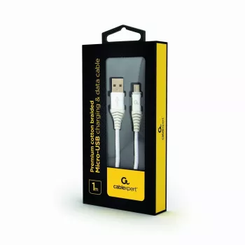 GEMBIRD USB 2.0 na Micro-USB kábel 1 m čierna/biela