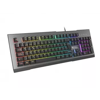 GENESIS Rhod 500 RGB herná klávesnica - membránová, španielska QWERTY, čierna/sivá