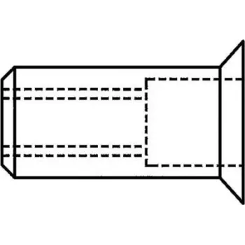 Gesipa zaslepovacia matica hliníková M4 x 12 mm zápustná hlava rozsah upnutia 1,5-3,5 mm (500 kusov) 1455346
