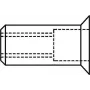 Gesipa zaslepovacia matica hliníková M4 x 12 mm zápustná hlava rozsah upnutia 1,5-3,5 mm (500 kusov) 1455346