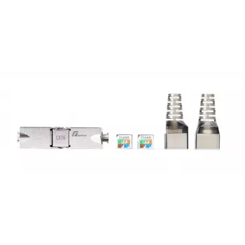 GETFORT 58459 Cat.6 UTP bez nástroja RJ45 Keystone Jack, biely