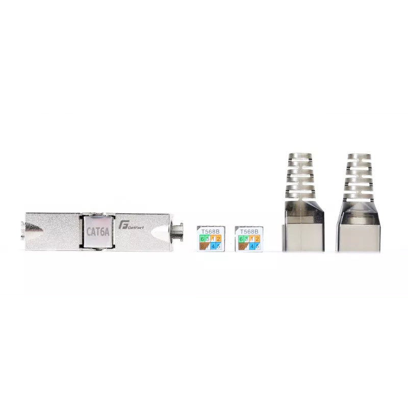 GETFORT 58460 CAT.6A bez nástroja tienený RJ45 keystone jack modul