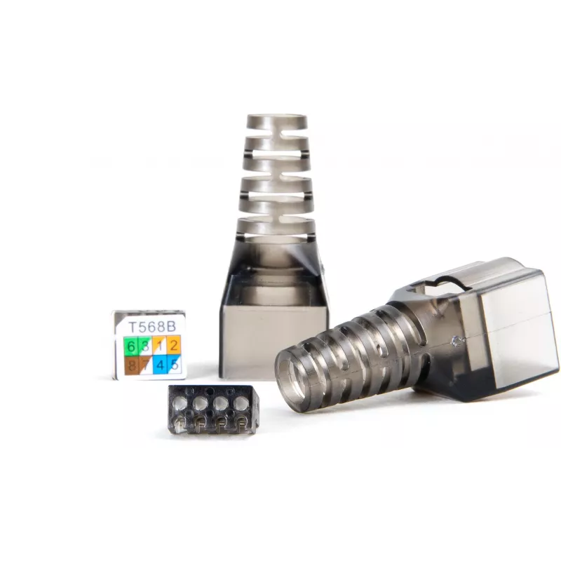 GETFORT 58460 CAT.6A bez nástroja tienený RJ45 keystone jack modul