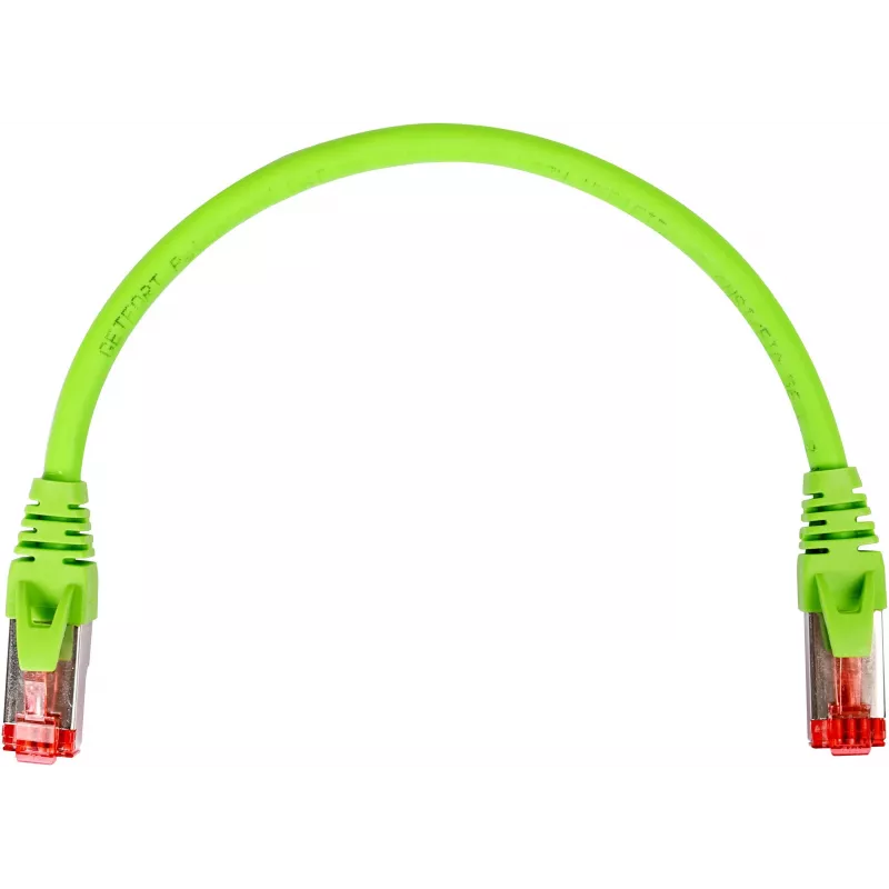 GETFORT Cat.6A S/FTP LSOH patch kábel 0,25 m zelený