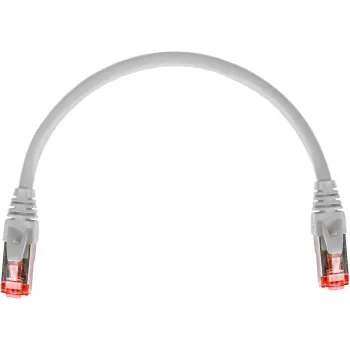 GETFORT Cat.6A S/FTP LSOH patch kábel 0,25 m sivý