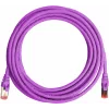 GETFORT Cat.6A S/FTP LSOH patch kábel 5 m fialový