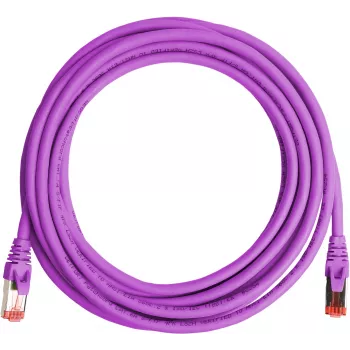 GETFORT Cat.6A S/FTP LSOH patch kábel 5 m fialový