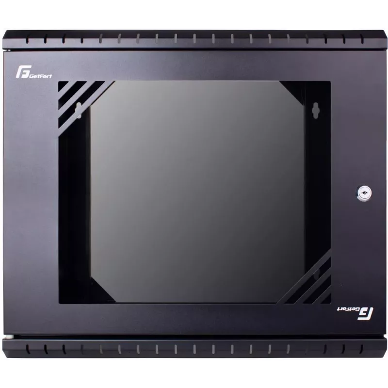 GETFORT ECO v3 nástenný rack 19 palcov 9U 520x340 mm čierny - WGF09-53E-WGBv3