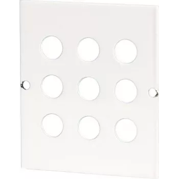 GETFORT GF-S9F Montážna doska pre 9 F konektorov, pre multimediálne skrine