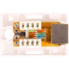 GETFORT GF-1G5EFTP Tienený povrchový RJ45 modul Cat.5e, biely