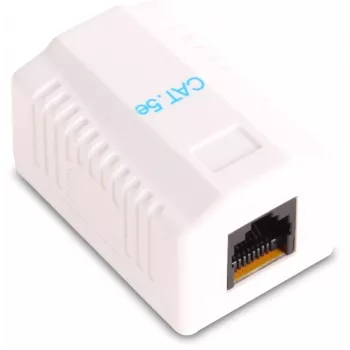 GETFORT GF-1G5EFTP Tienený povrchový RJ45 modul Cat.5e, biely