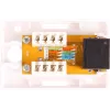 GETFORT GF-1G6UTP Povrchová RJ45-Cat.6-UTP sieťová zásuvka, biela