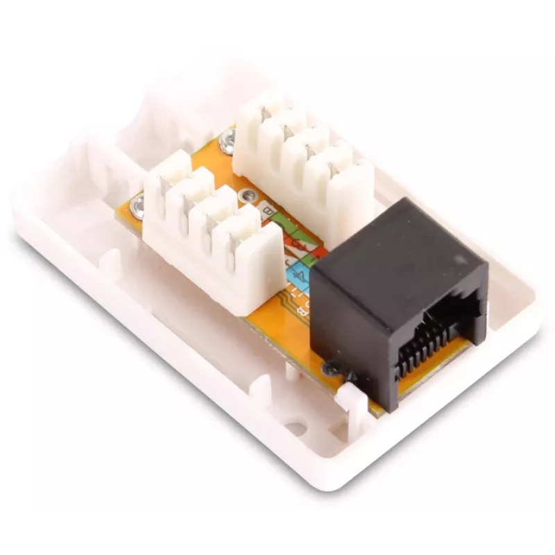 GETFORT GF-1G6UTP Povrchová RJ45-Cat.6-UTP sieťová zásuvka, biela