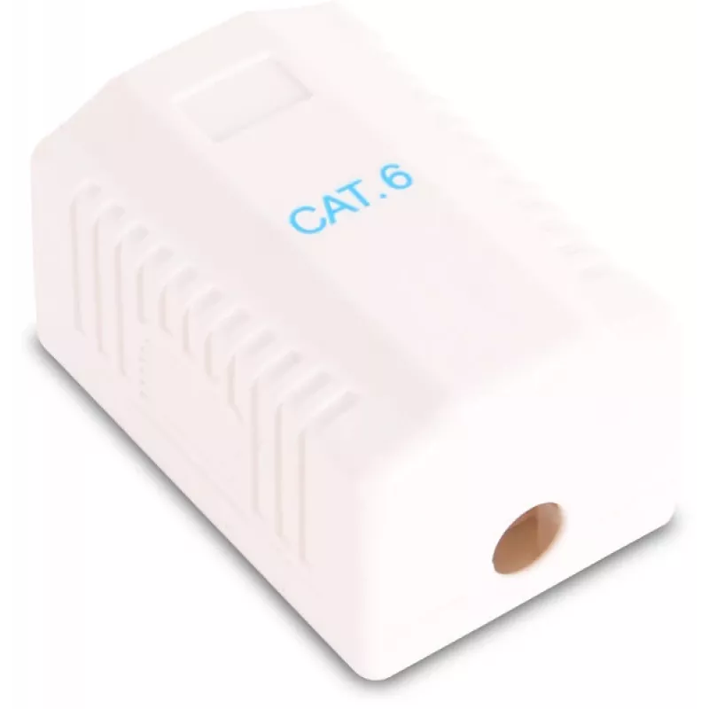 GETFORT GF-1G6UTP Povrchová RJ45-Cat.6-UTP sieťová zásuvka, biela