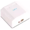 GETFORT GF-2G6FTP tienená nástenná sieťová zásuvka, 2x RJ45, Cat6 FTP, biela