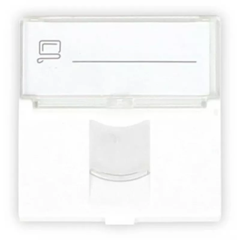 GETFORT GF-2MOD-1G 2-modulový RJ45 dátový modul 45x45mm Cat.6 UTP biely