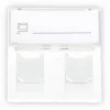 GETFORT GF-2MOD-2G Mosaic 2-port RJ45 Cat.5e sieťový modul, 45x45mm, biely