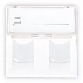 GETFORT GF-2MOD-2G Mosaic 2-port RJ45 Cat.5e sieťový modul, 45x45mm, biely