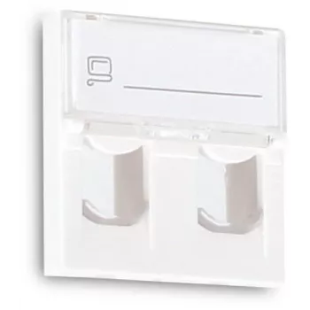GETFORT GF-2MOD-2G Mosaic 2-port RJ45 Cat.5e sieťový modul, 45x45mm, biely
