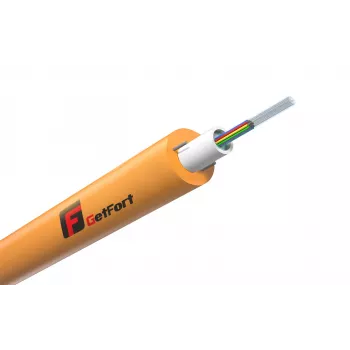 GETFORT GF-DAC-2J outdoorový kábel na priame zakopanie 1m, 2 vlákna, singlemode OS2, UV odolný PE plášť, ochrana proti hlodavcom