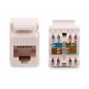 GETFORT GF-K5EUTP Cat.5e UTP Keystone modul RJ45, biely