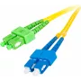 GETFORT GF-SUSAD1 jednovidové duplexné optické patch kábel SC/UPC na SC/APC, 1m, LSZH, žltý