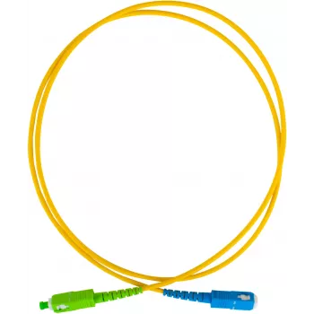 GETFORT GF-SUSAS5 jednovidové optické patch kábel SC/UPC na SC/APC Simplex 5m LSZH žltý