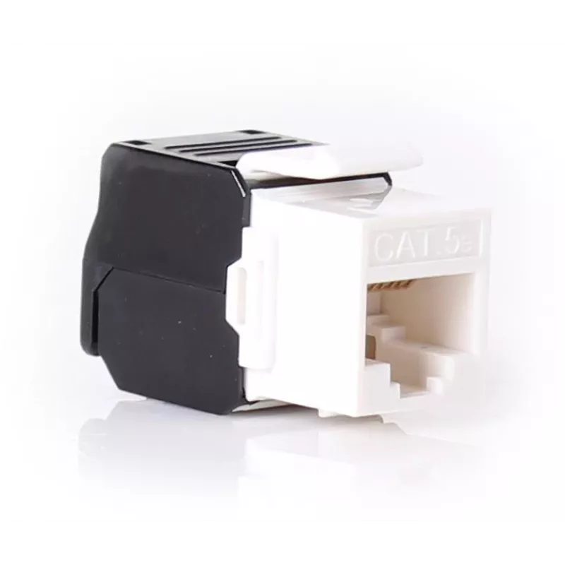 GETFORT KGF-5EUTP-NT Cat.5e UTP Keystone Jack modul bez nástrojov, RJ45 samica, biely
