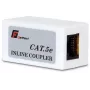 GETFORT RJ45 Cat.5e UTP inline spojka samica-samica (čierna)