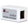 GETFORT RJ45 Cat.6 UTP inline spojka konektor samica na konektor samica čierna