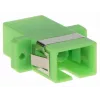 GETFORT SC/APC Simplex optický adaptér, Singlemode, zelený, prírubová montáž
