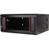GETFORT WGF04-65EH-DGB 19 inch 4U nástenný rozvádzač, dvojdielny, 600x550 mm, čierny