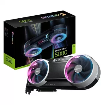 Gigabyte AORUS GeForce RTX 5080 INFINITY 16G grafická karta, 16 GB GDDR7, PCIe 5.0, DLSS 4, RGB Fusion