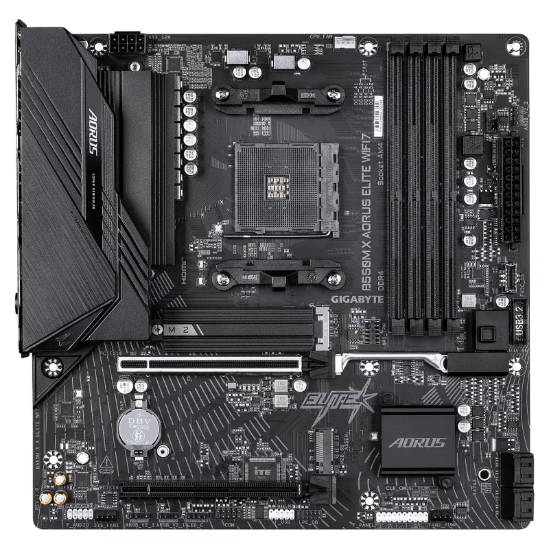 Gigabyte B550M X AORUS ELITE WIFI7 Micro-ATX základná doska (AM4, DDR4, 2x M.2, Wi-Fi 7)